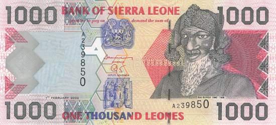 Sierra Leone p24a 1000 Leones 2002